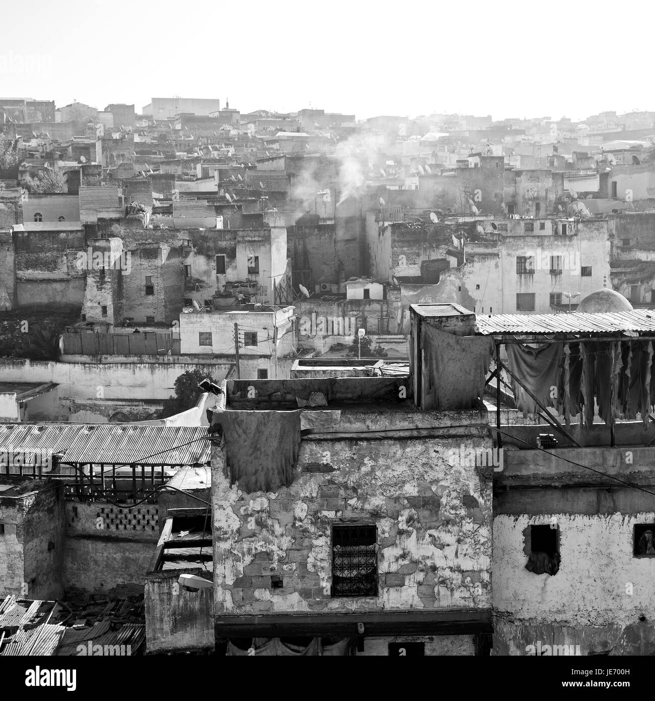 blur in morocco africa the antique tannery near the medina Stock Photo