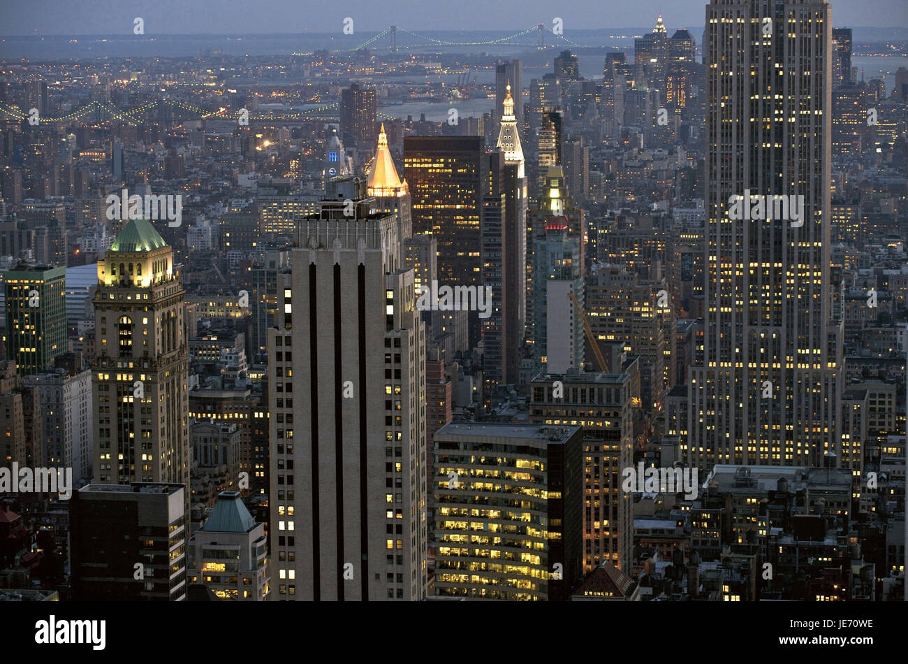 Manhattan night view High Resolution Stock Photography and Images - Alamy