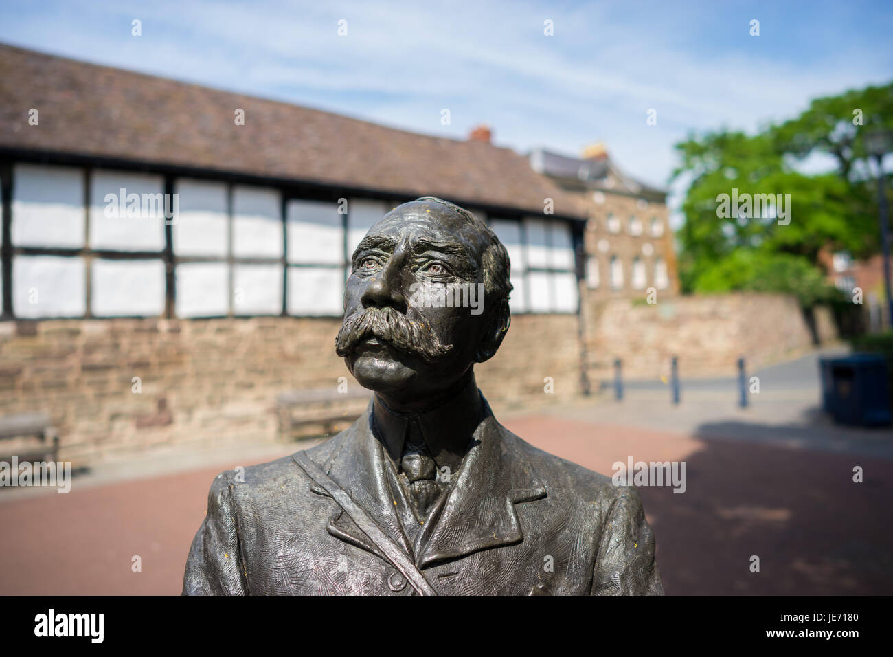 Elgar bronze statue Hereford Herefordshire England UK Stock Photo