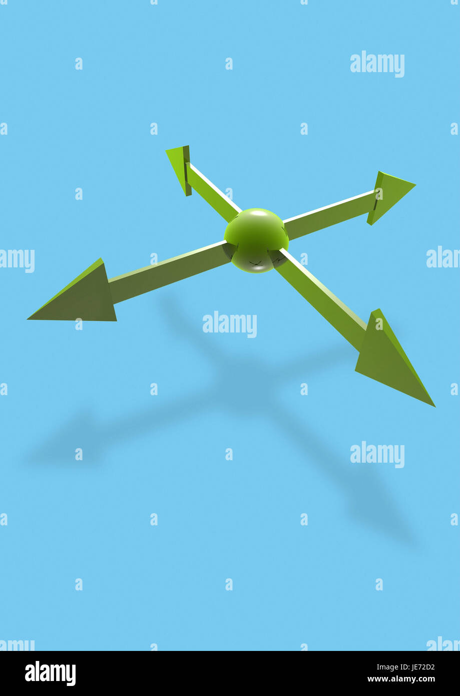 Arrows in four directions Stock Photo Alamy