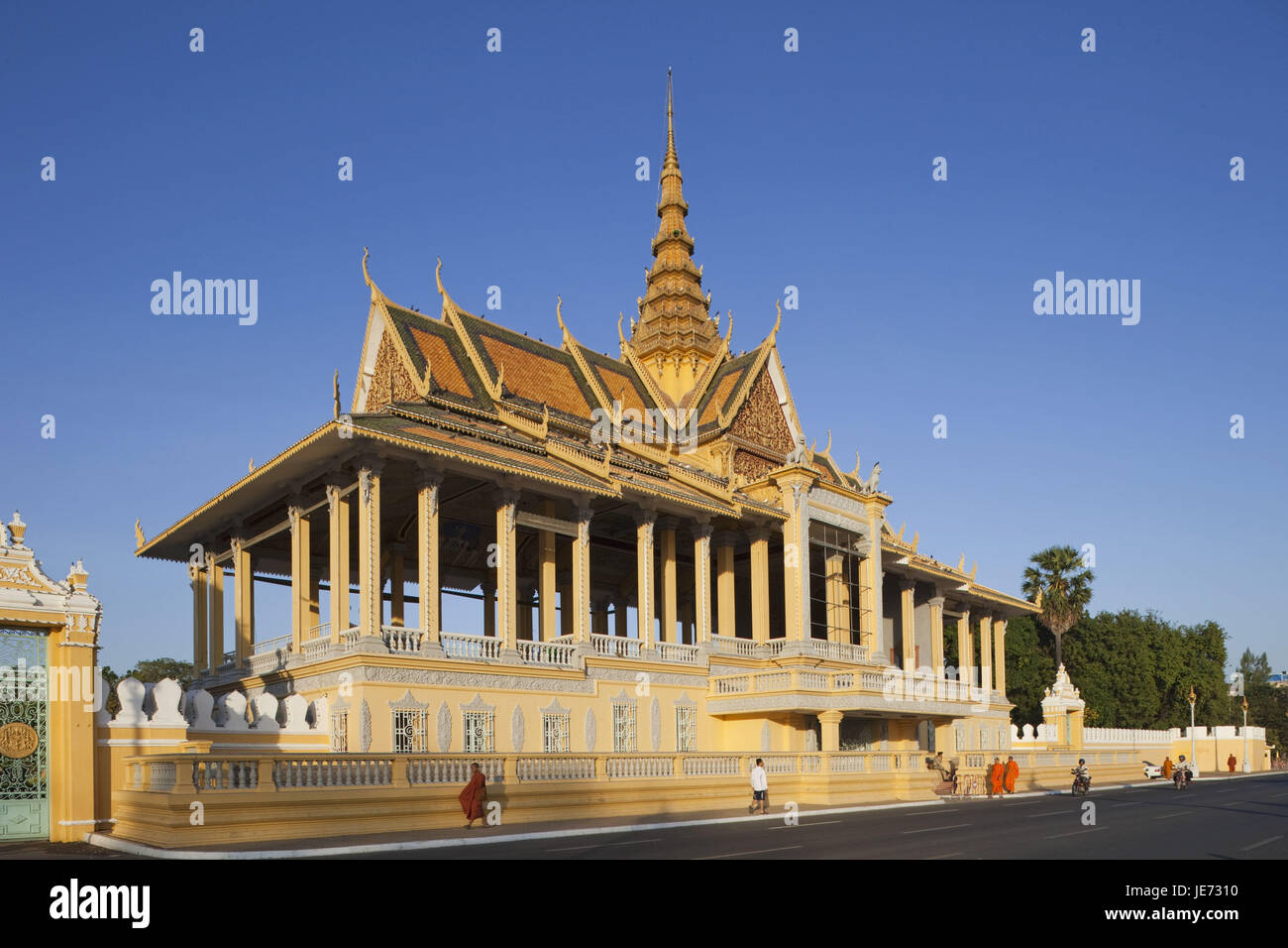 Cambodia, Phnom Penh, king's palace, Chan Chaya Pavillon, Stock Photo