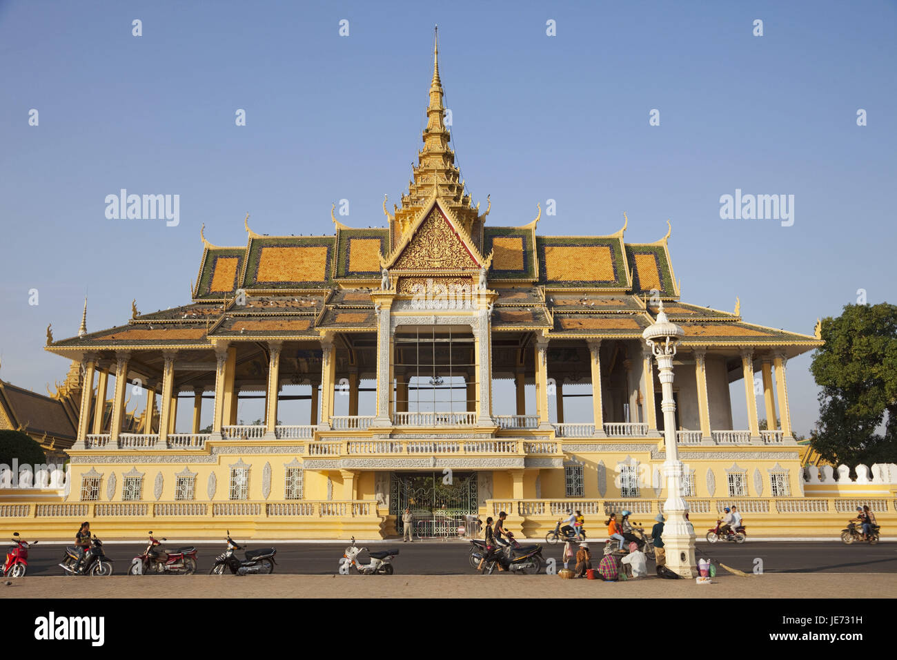 Cambodia, Phnom Penh, king's palace, Chan Chaya Pavillon, Stock Photo