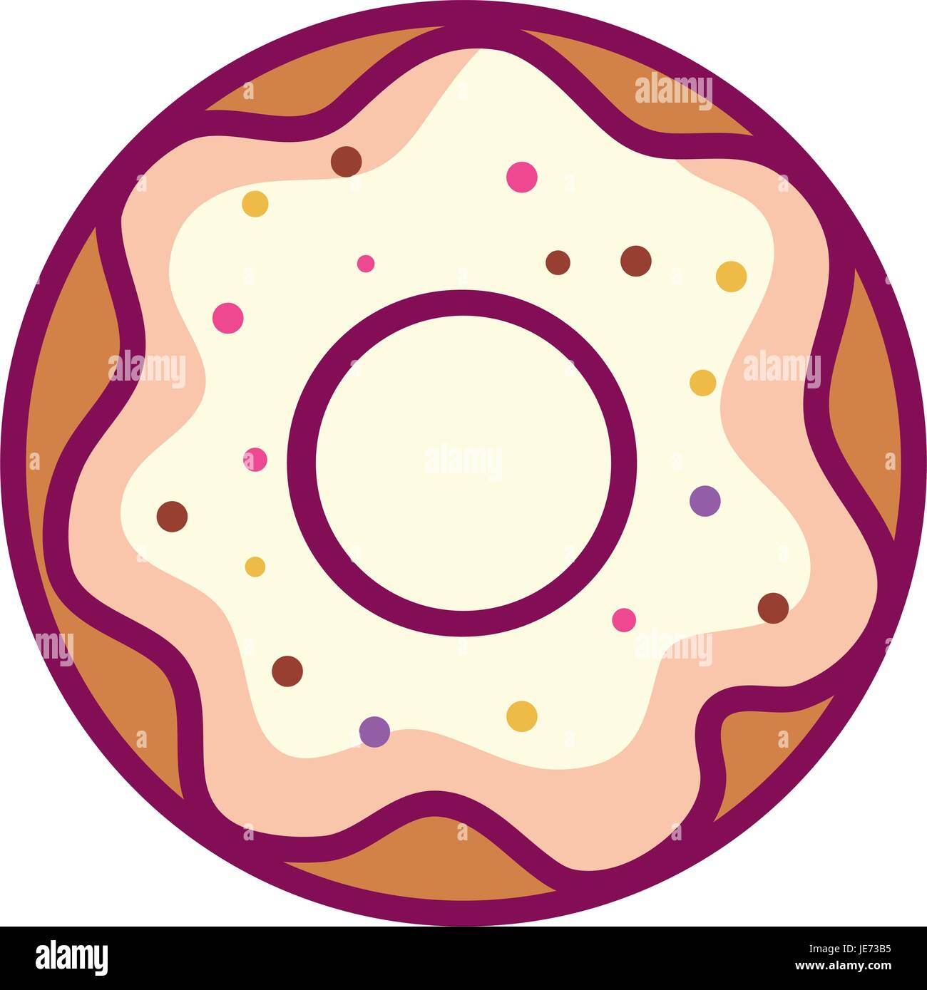 delicious sweet donut icon vector illustration design Stock Vector ...