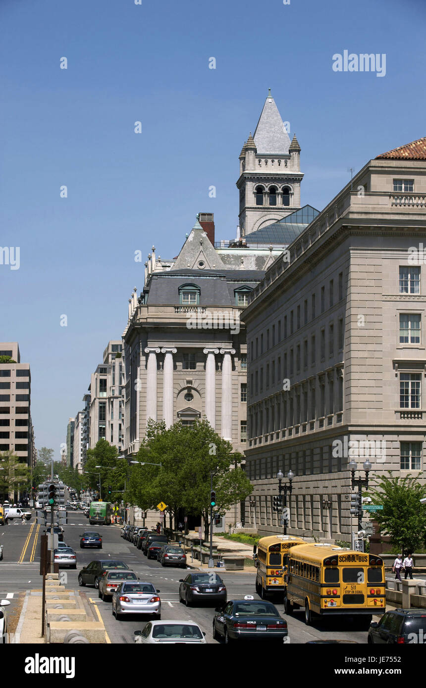The USA, America, Washington D.C, Down Town, Pennsylvania avenue and