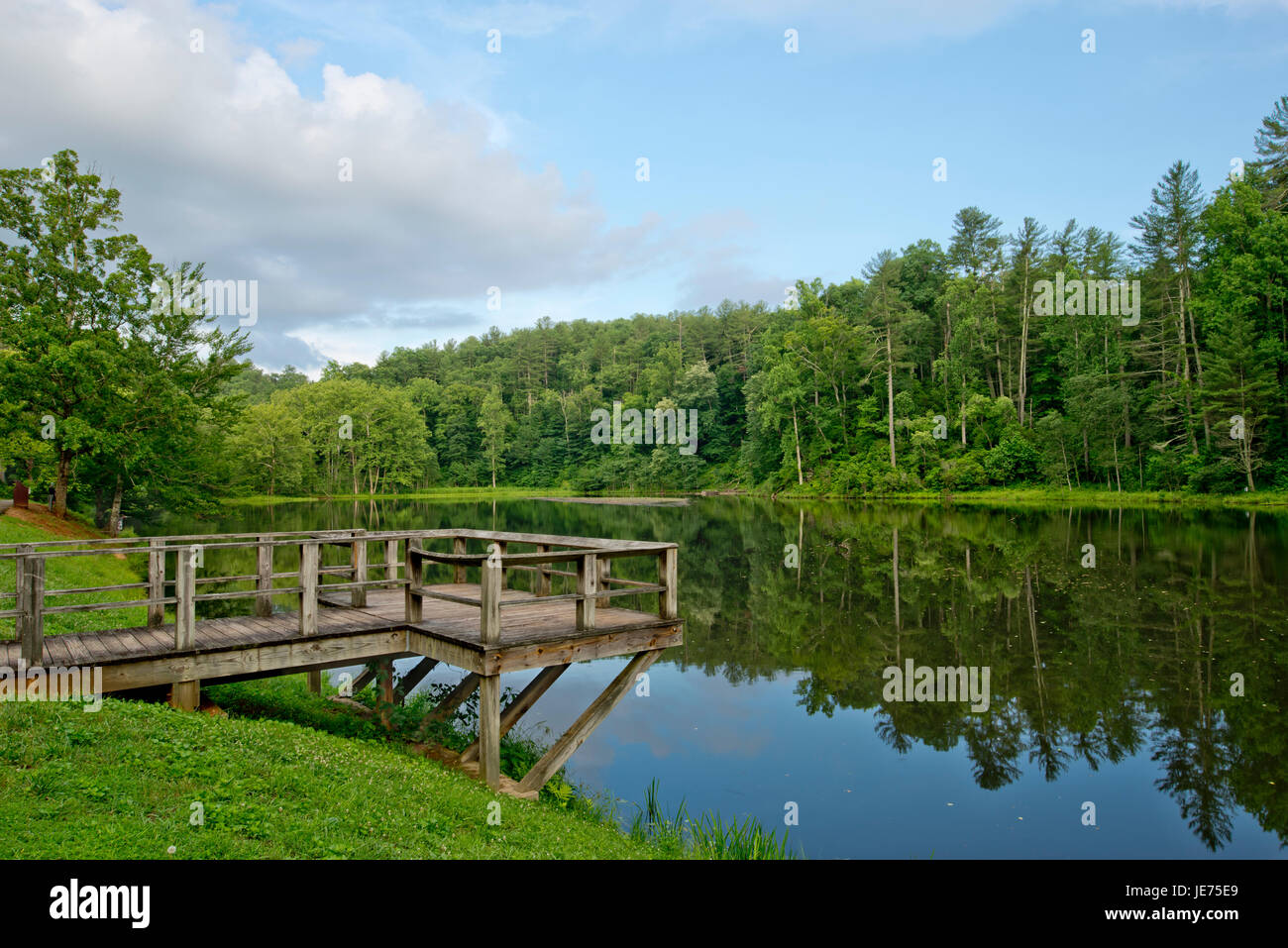 Otter Lake, Blue Ridge Parkway, Milepost 63, Virginia, USA Stock Photo
