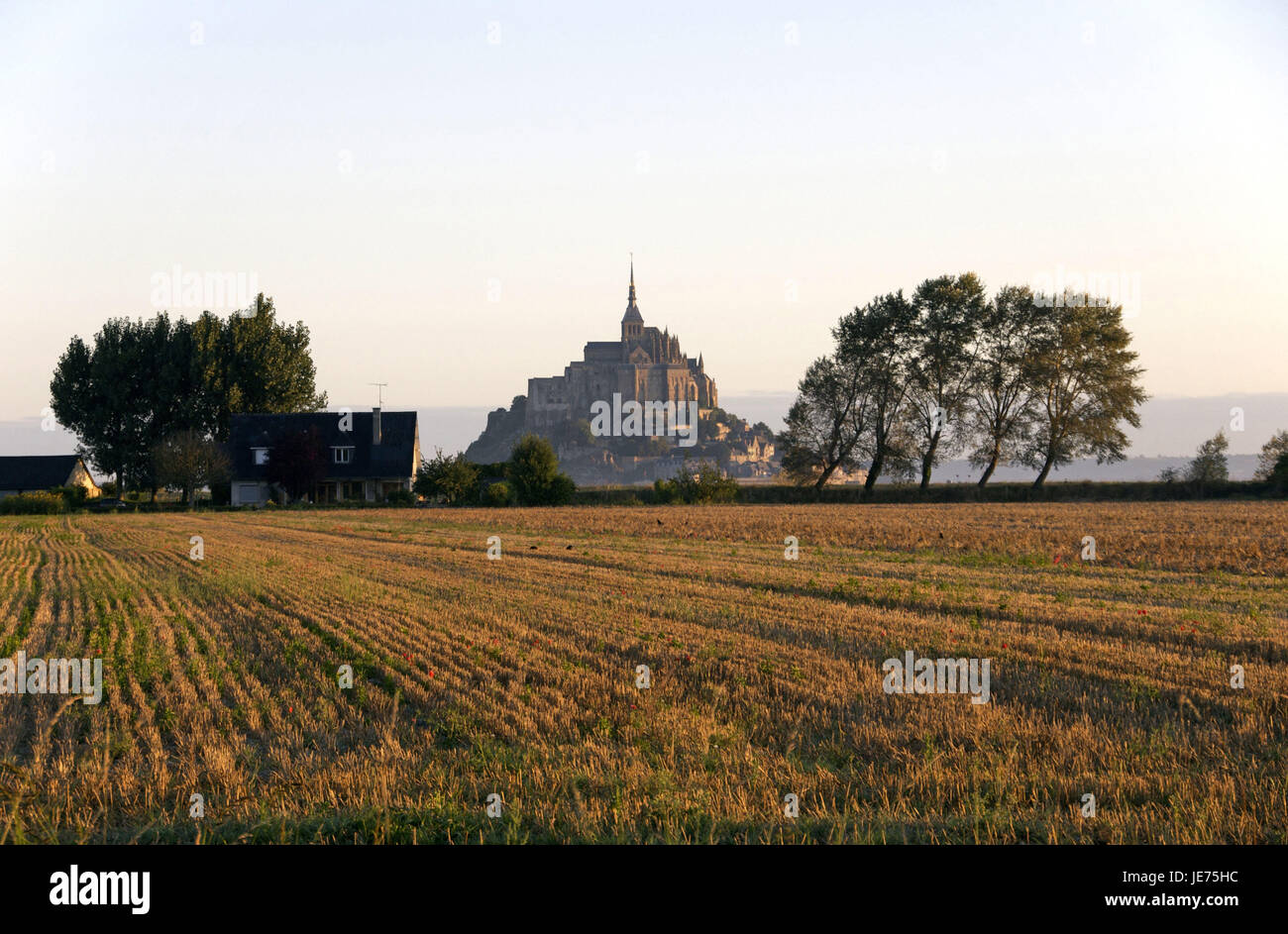 Europe, France, Brittany, some, view at Mont Saint Michel, Stock Photo