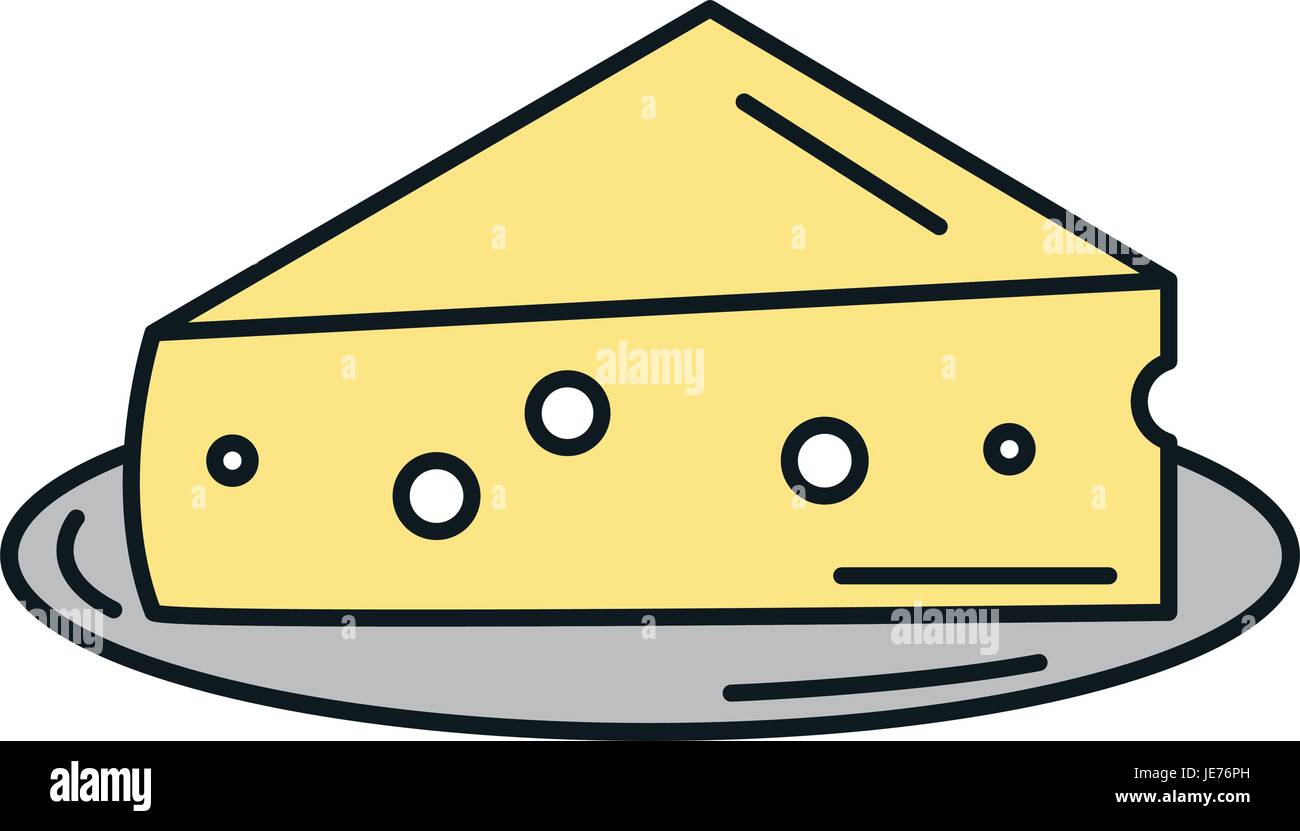Cheddar cheese block production Stock Vector Images - Alamy