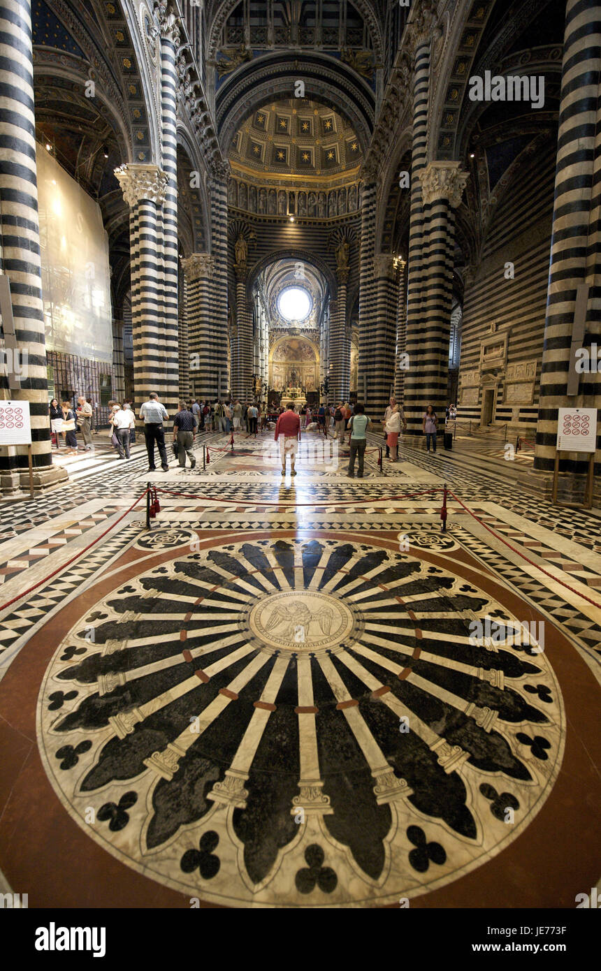 Italy, Tuscany, Siena, tourist attend the cathedral, Stock Photo