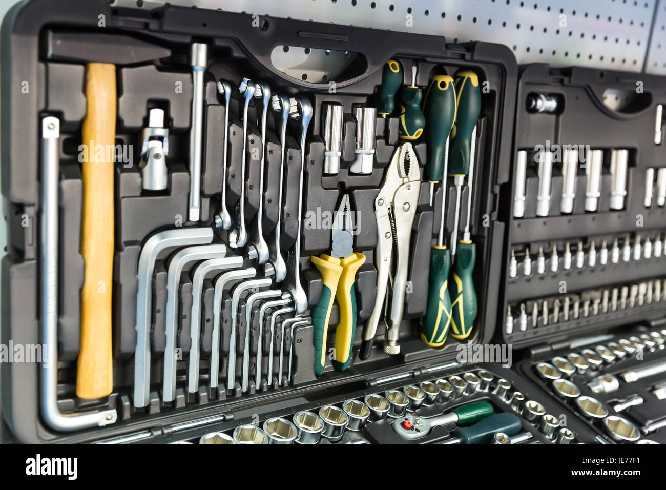 Professional mechanical tools for auto service and car repair. Workshop  equipment Stock Photo - Alamy