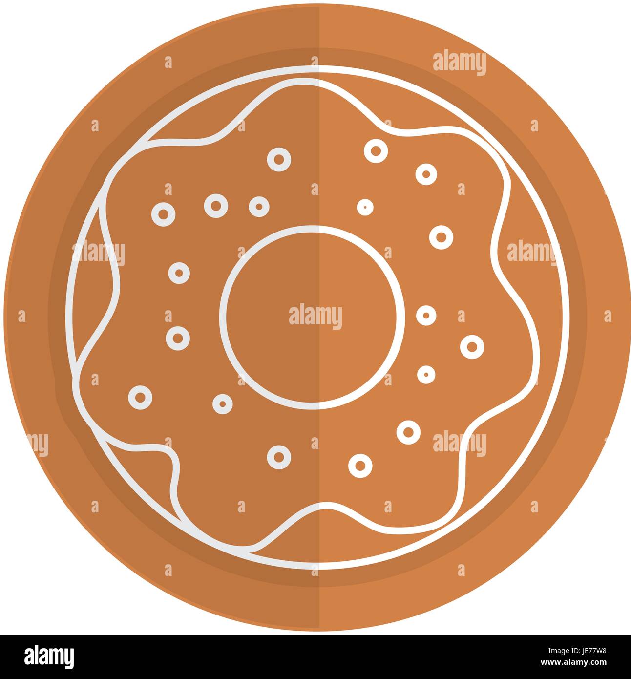 delicious sweet donut icon Stock Vector Image & Art - Alamy