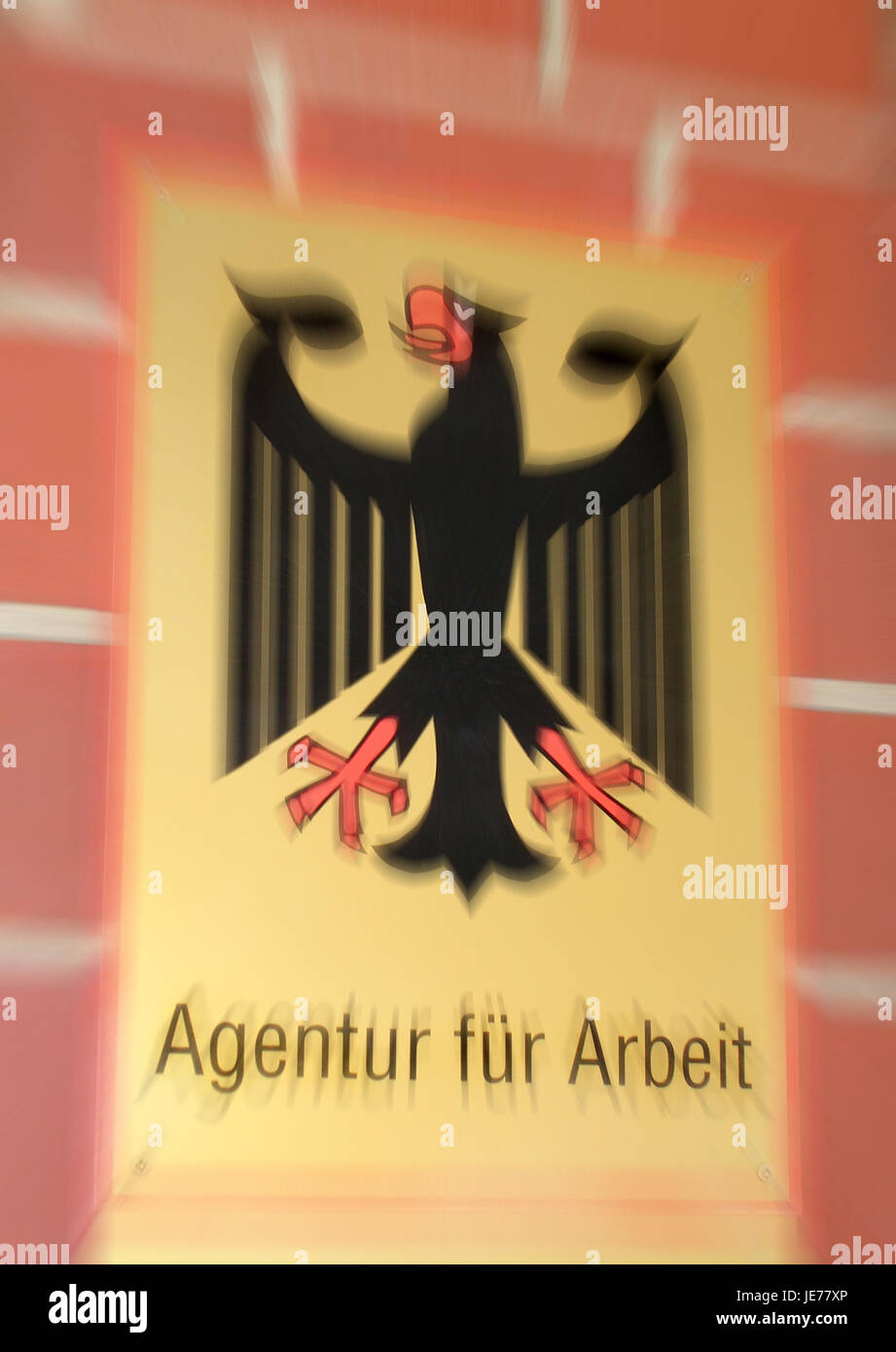 Sign, agency for work Stock Photo - Alamy