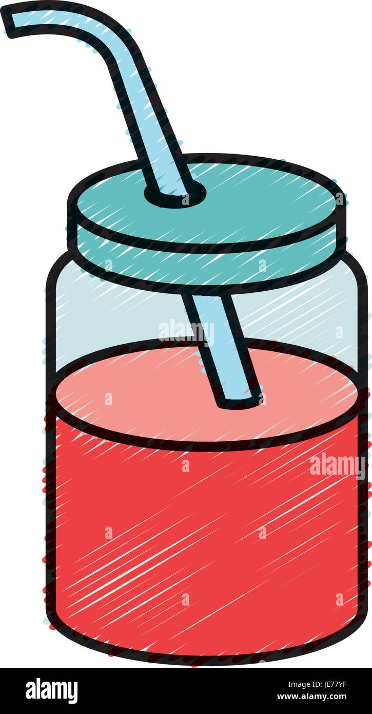 jar with juice fruit Stock Vector Image & Art Alamy