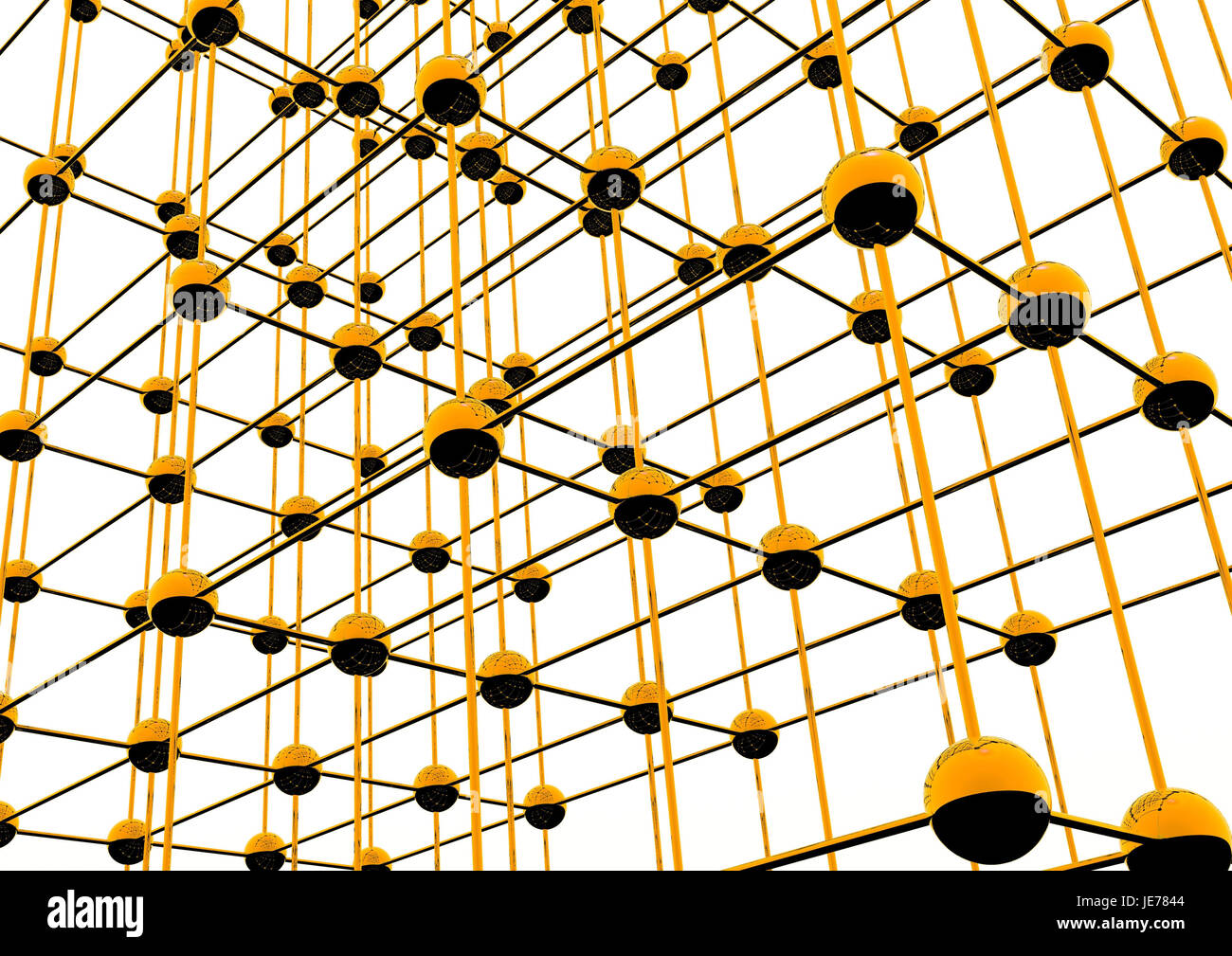 Grid network structure hi-res stock photography and images - Alamy