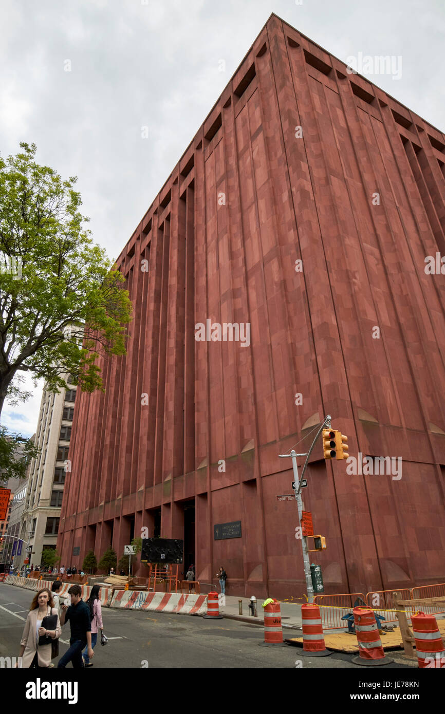 elmer holmes bobst library building greenwich village New York City USA