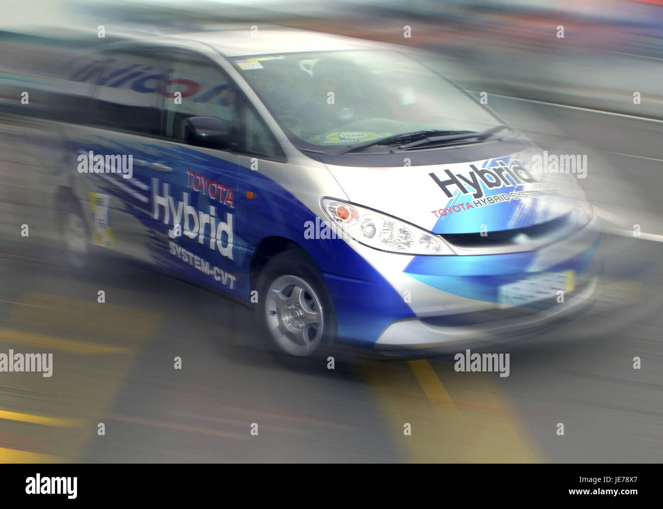 Toyota Hybrid vehicle, Stock Photo