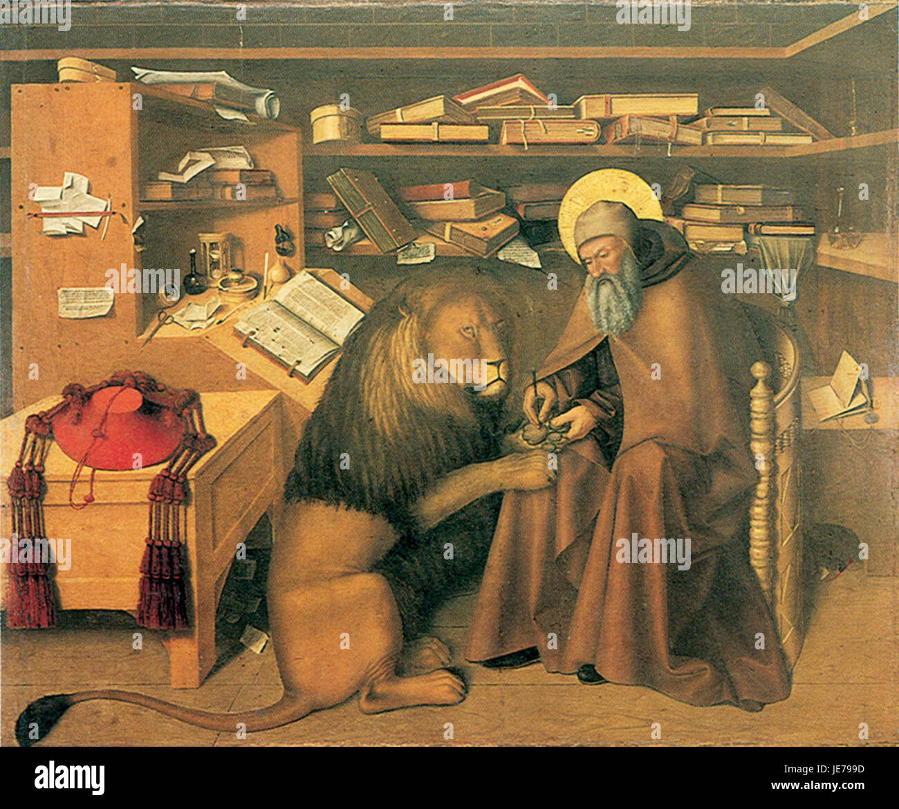 This image is part of a series of artworks by Colantonio, an artist ...