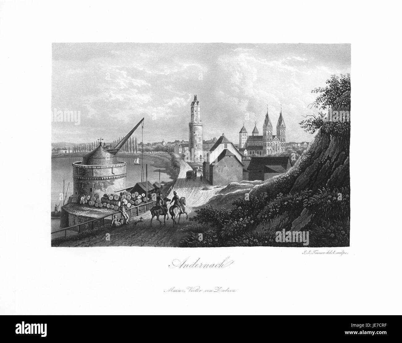 Andenken an den Rhein (1840) 021 Stock Photo