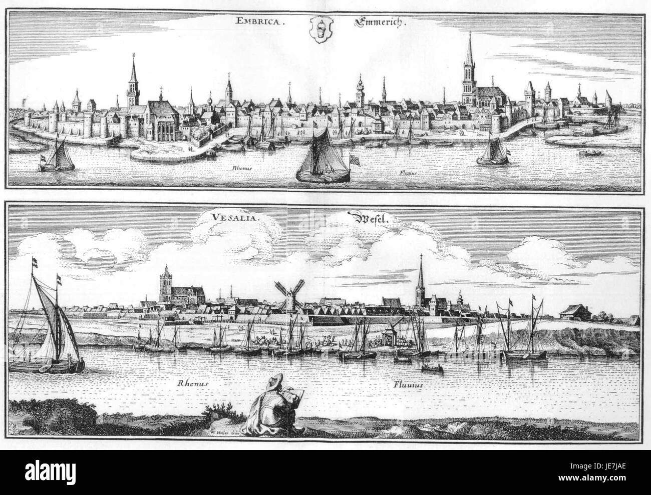 The 'De Merian Westphaliae 1365' is an illustrated work depicting the ...