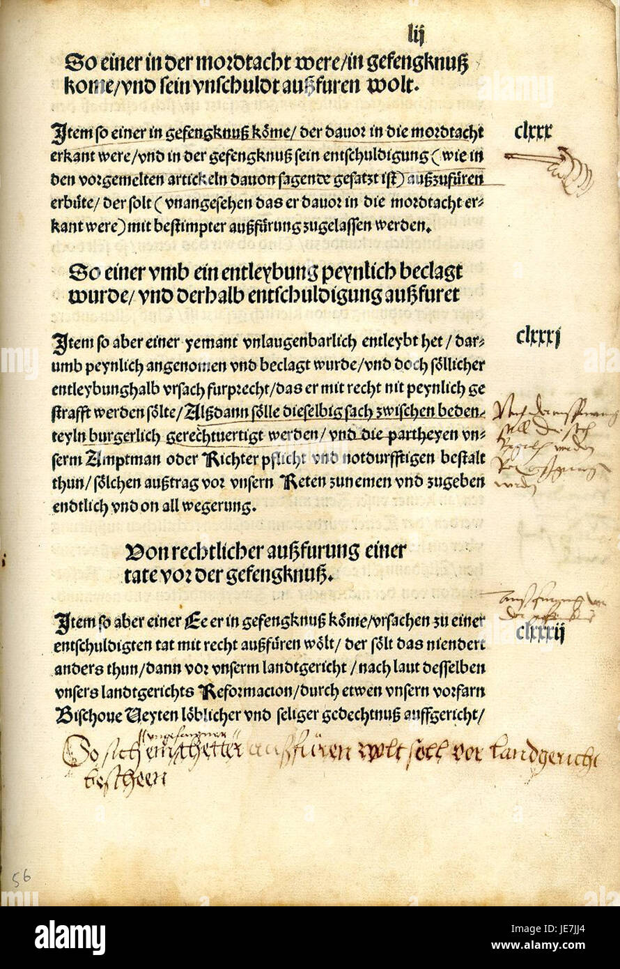 Halsgerichtsordnung hires stock photography and images Alamy