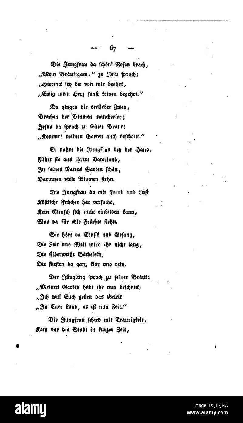 'Des Knaben Wunderhorn' is a collection of German folk poems compiled by Achim von Arnim and Clemens Brentano. The first volume includes a variety of themes, such as love, war, and folklore, and has greatly influenced German Romanticism, shaping the era’s cultural identity. Stock Photo