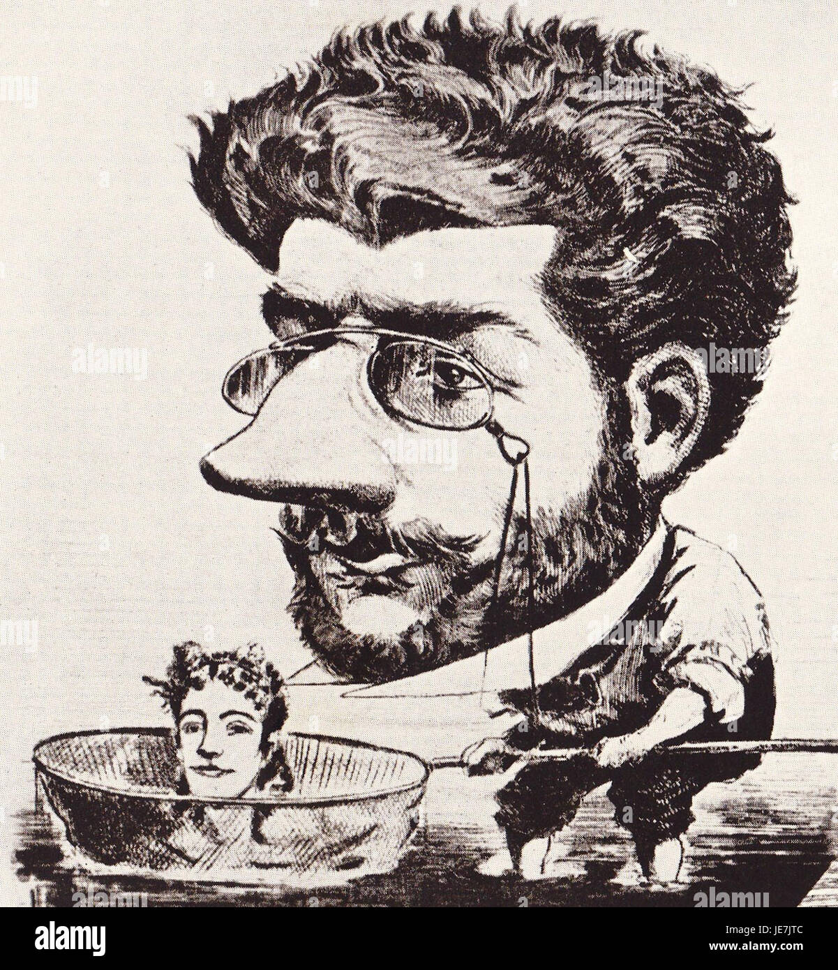 Bizet caricature 1863 Stock Photo