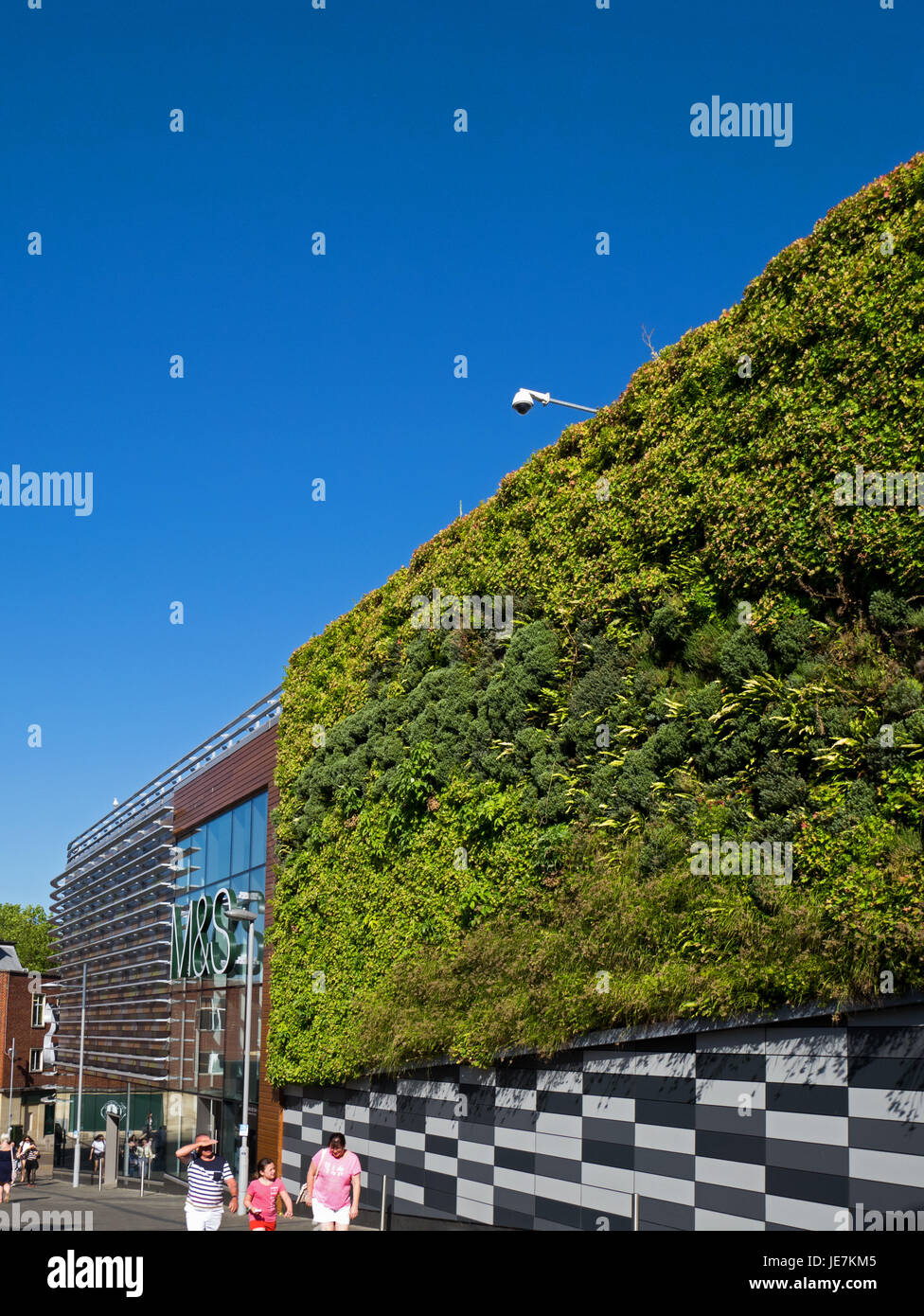 The Living Wall, a vertical garden, part of Marks and Spencer store