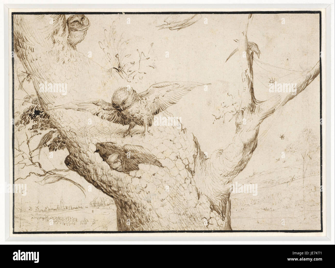 'The Owl's Nest' by Hieronymus Bosch is a detailed work of art that ...