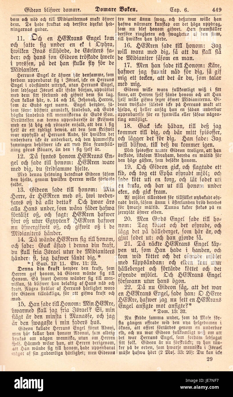 Biblia Fjellstedt I, published in 1890, is a historical religious text ...