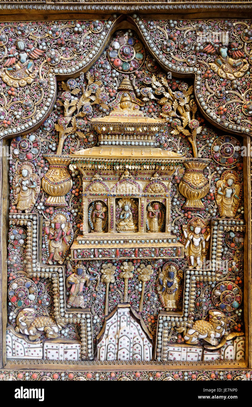 Altar-piece from Nepal BM OA1927.6-13.1 Stock Photo