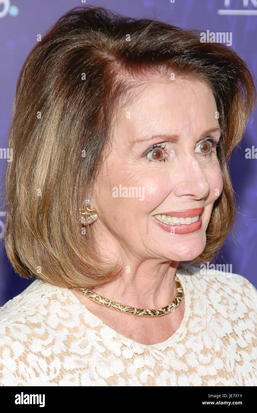 New York, NY, USA. 22nd June, 2017. Nancy Pelosi at arrivals for LOGO'S Trailblazer Honors, The Cathedral of St. John the Divine, New York, NY June 22, 2017. Credit: Jason Mendez/Everett Collection/Alamy Live News Stock Photo