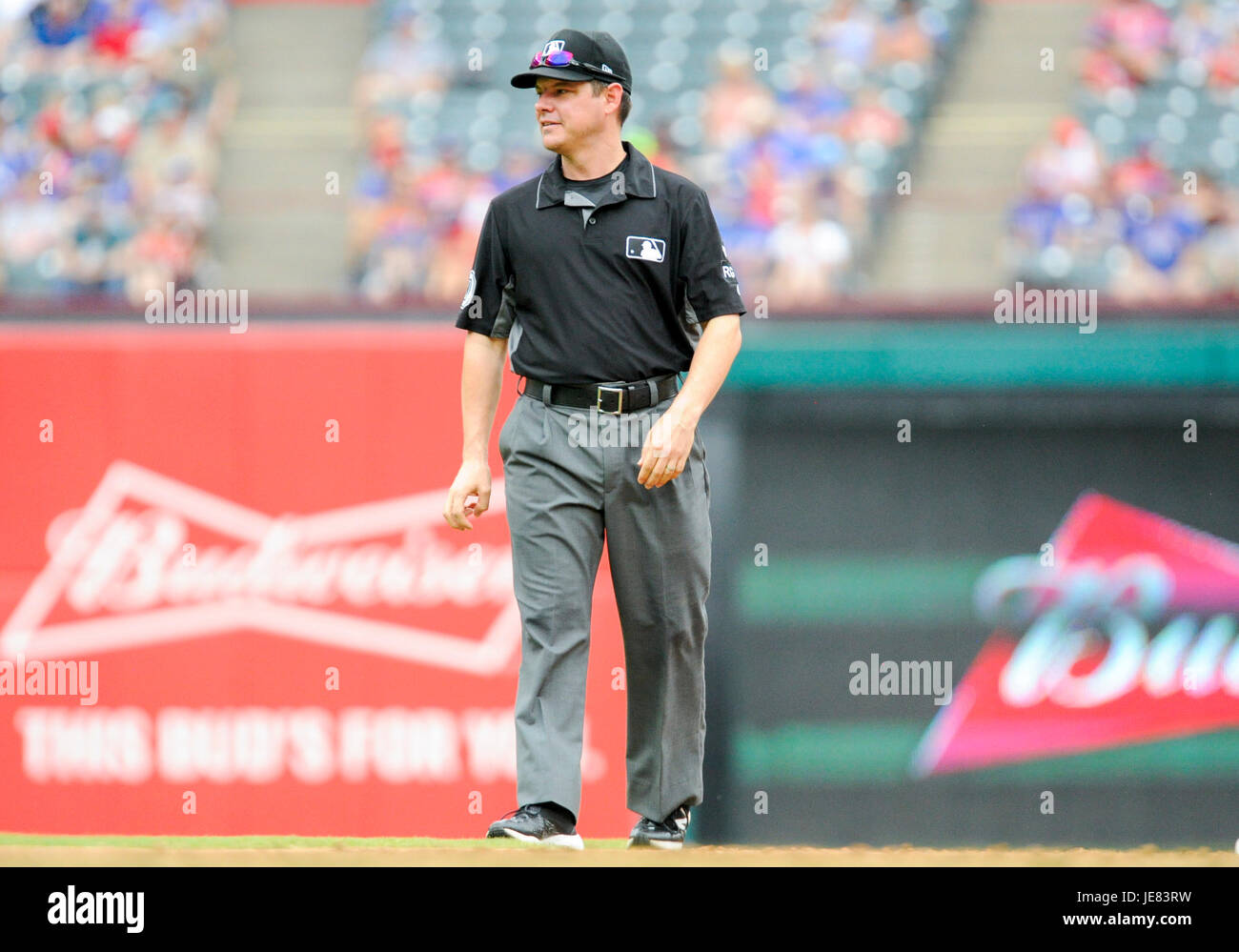jun 22 2017 mlb umpire d j reyburn 70 during an mlb game between the toronto blue