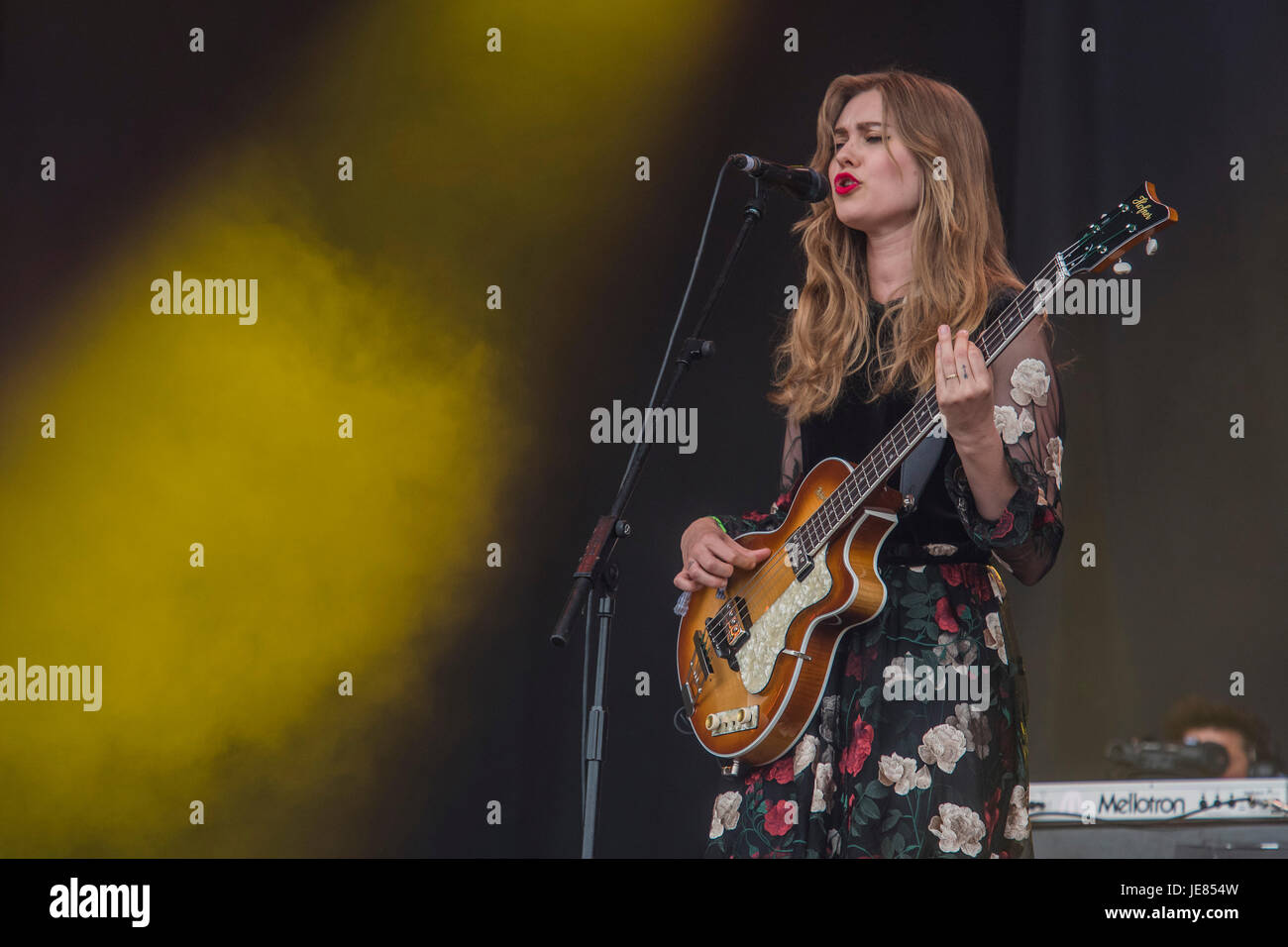 Glastonbury, UK. 23rd Jun, 2017. Swedish band First Aid Kit (sisters
