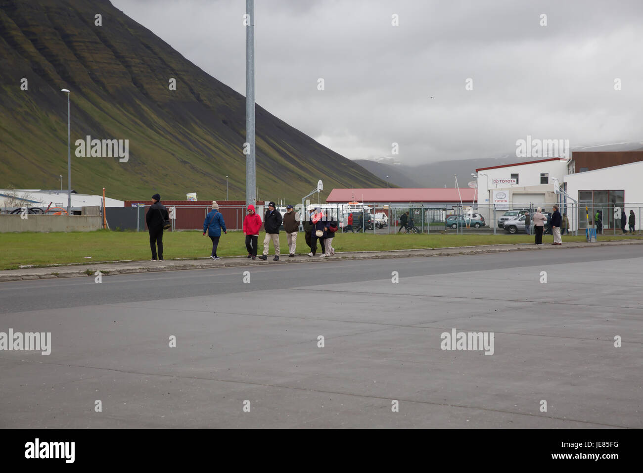 Isafjorour,Iceland,23rd June 2017,Grey skies over Isafjorour in Iceland©Keith Larby/Alamy live News Stock Photo