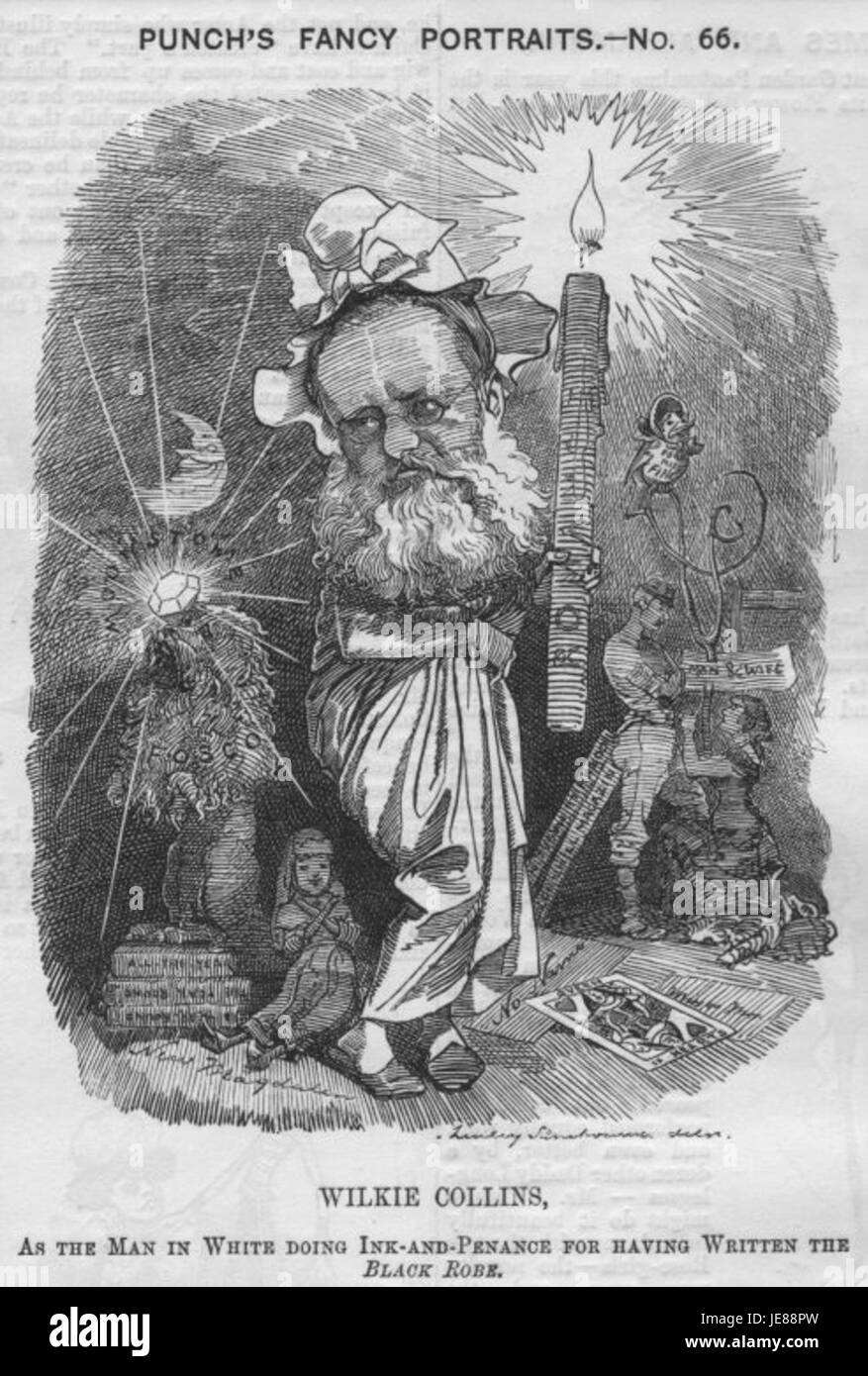 Collins in Penance for The Black Robe1882 Stock Photo Alamy