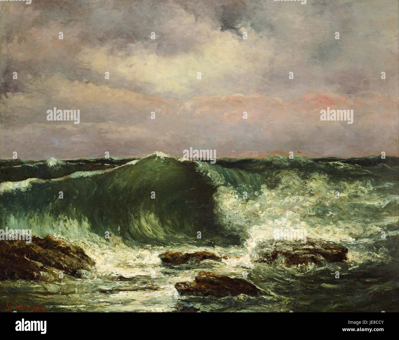 Gustave Courbet - Waves Stock Photo - Alamy