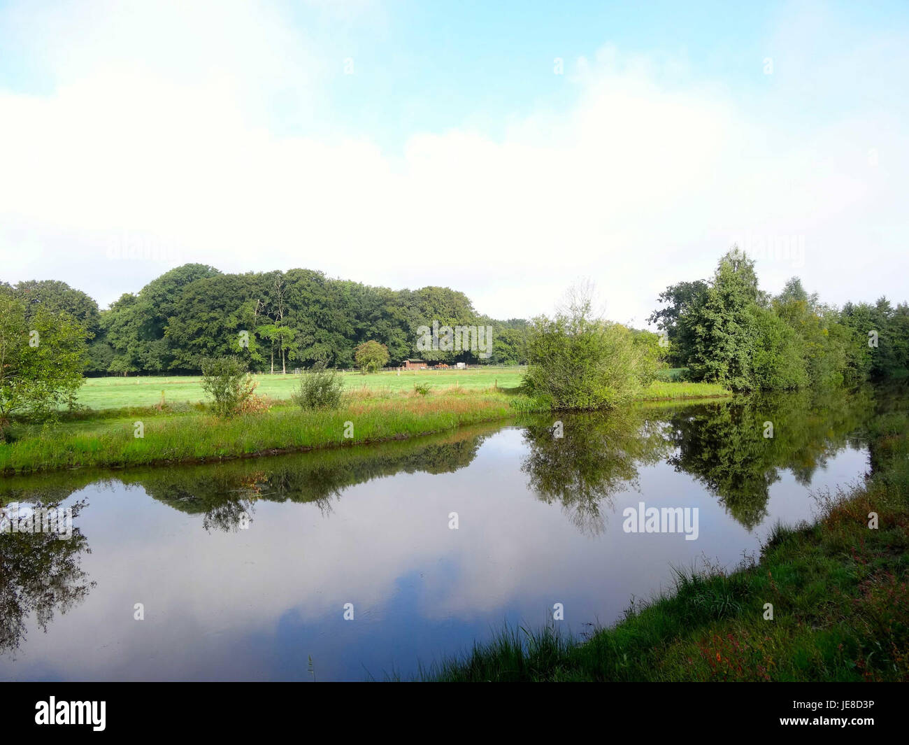 20130912 Midden-Regge nabij Hulsen Stock Photo