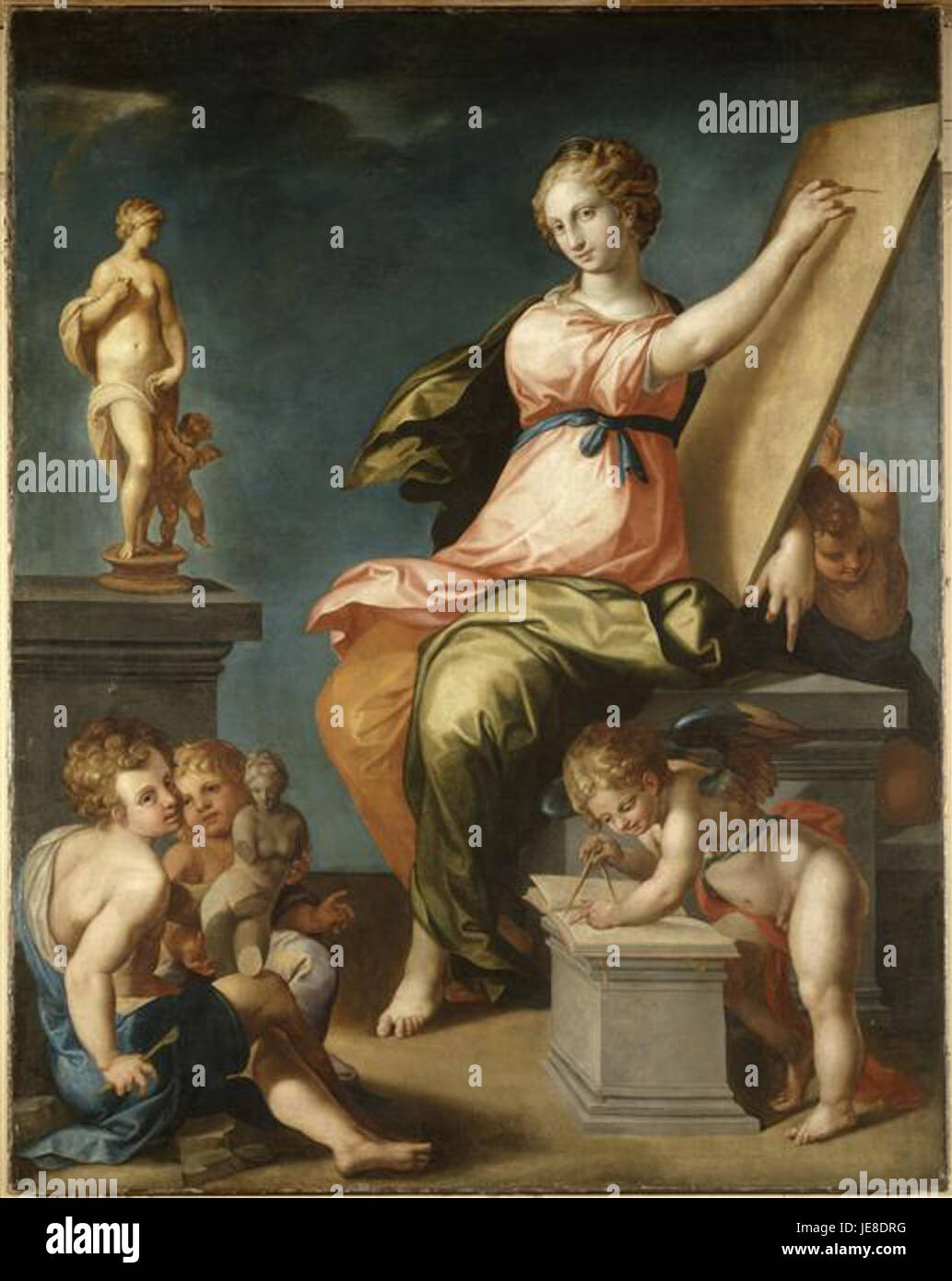 Ambroise Dubois 1543-1614 Allegorie de la Peinture et de la Sculpture Stock  Photo - Alamy