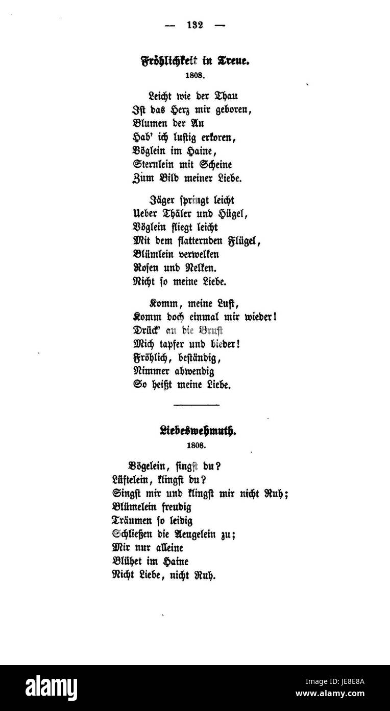 ‘Arndt - Gedichte’ is a collection of poems by the German poet Ernst Moritz Arndt, published in 1860. The poems reflect patriotic, nationalistic, and historical themes that were prominent during the time. Stock Photo