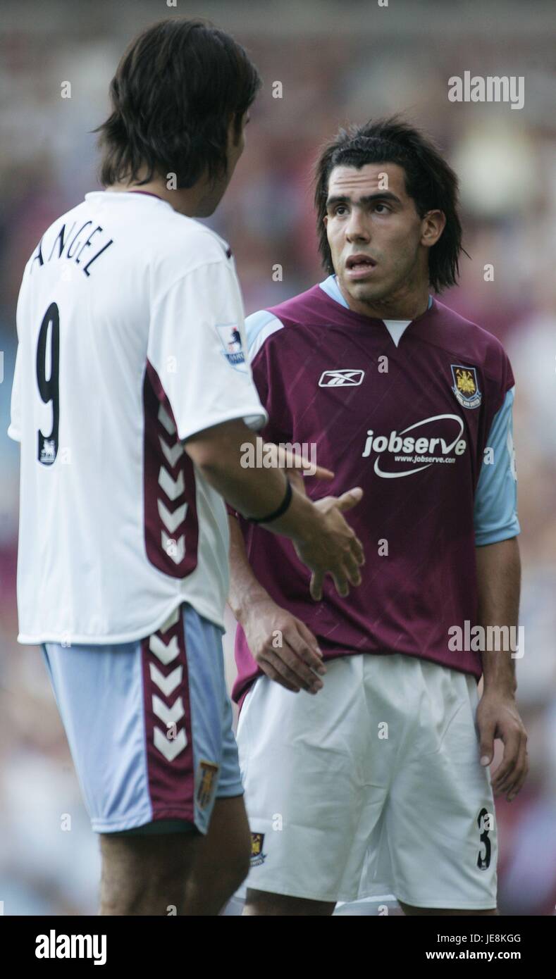 Carlos Tevez West Ham United Upton Park Stadium London England 10 Stock Photo Alamy