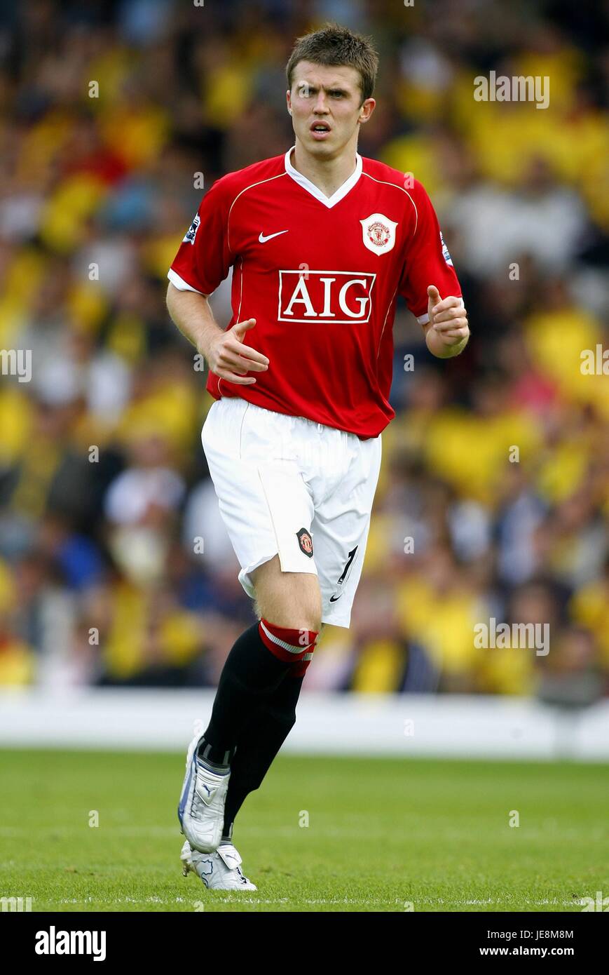 MICHAEL CARRICK MANCHESTER UNITED FC VICARAGE ROAD WATFORD ENGLAND 26