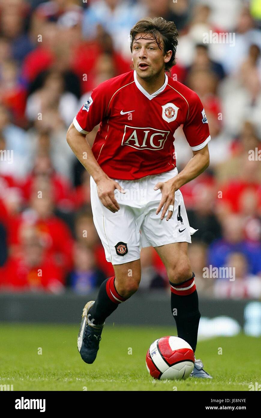 GABRIEL HEINZE MANCHESTER UNITED FC OLD TRAFFORD MANCHESTER ENGLAND 12 August 2006 Stock Photo
