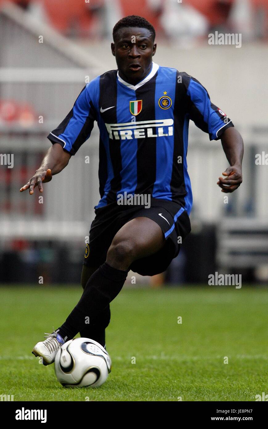Obafemi Martins Inter Milan The Valley Charlton England 05 August Stock Photo Alamy