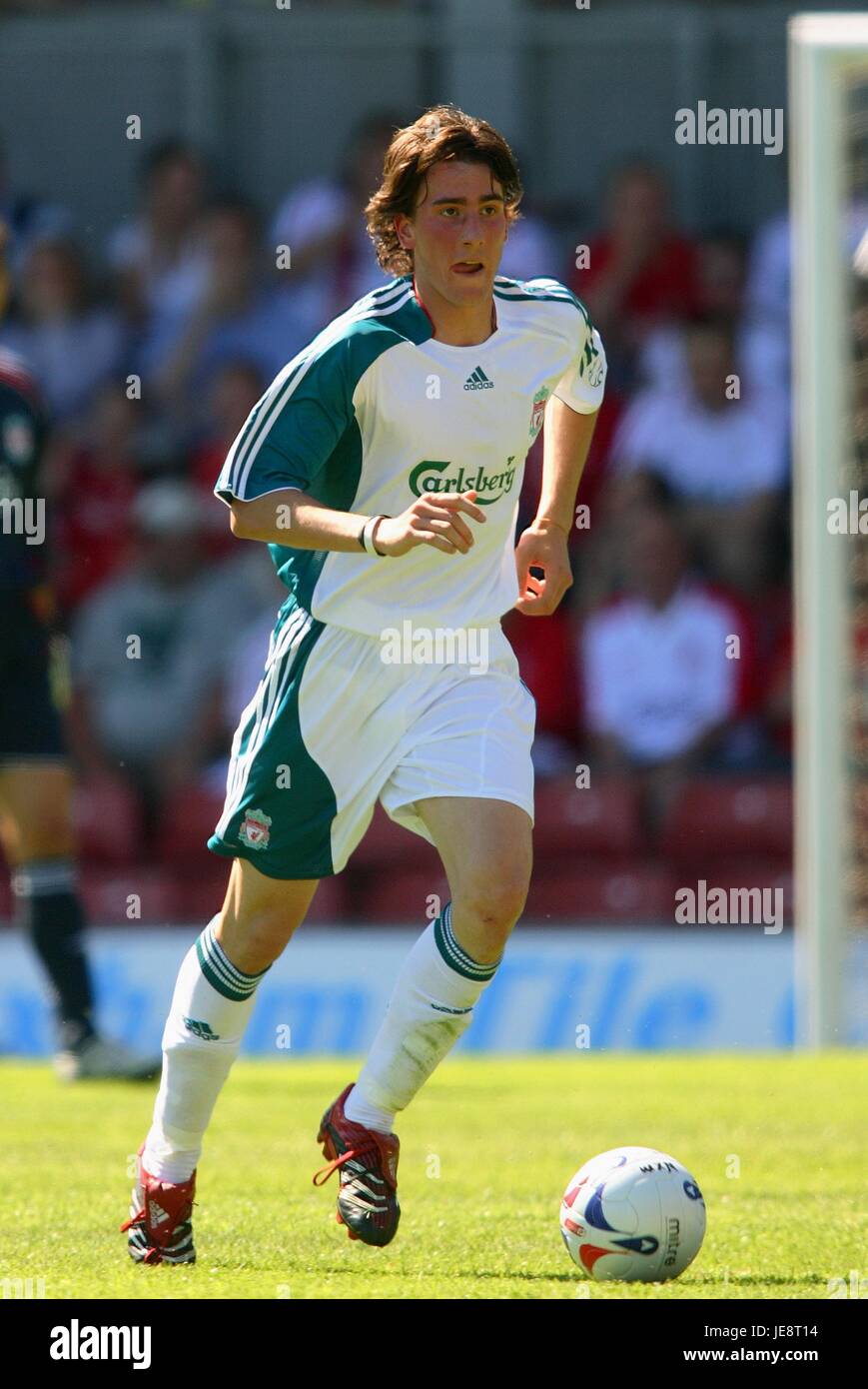 MIKI ROQUE LIVERPOOL FC RACECOURSE GROUND WREXHAM WALES 15 July 2006 Stock Photo