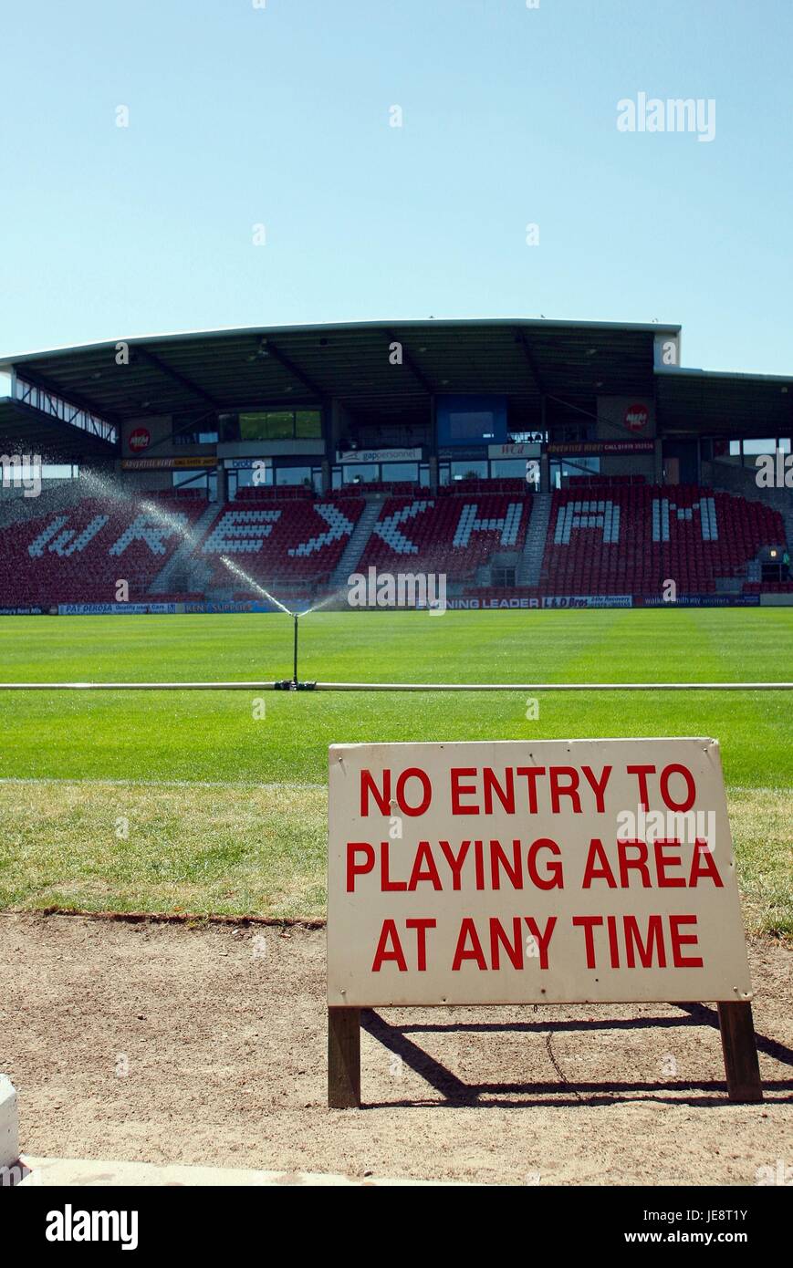 Racecourse Ground Wrexam Football Club Racecourse Ground Wrexham Stock Photo Alamy