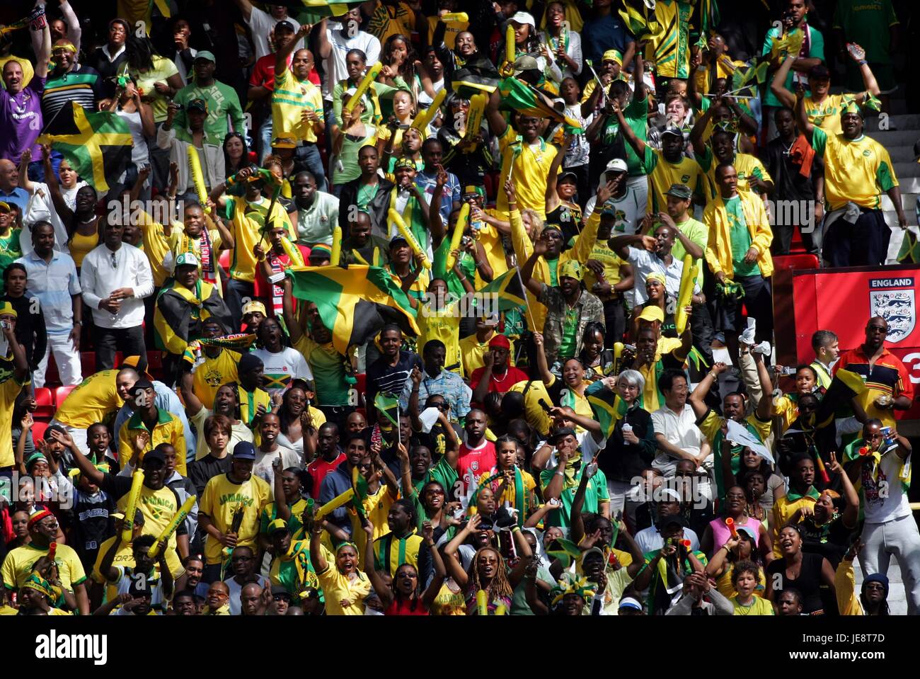 JAMAICA FANS ENGLAND V JAMAICA OLD TRAFFORD MANCHESTER ENGLAND 03 June