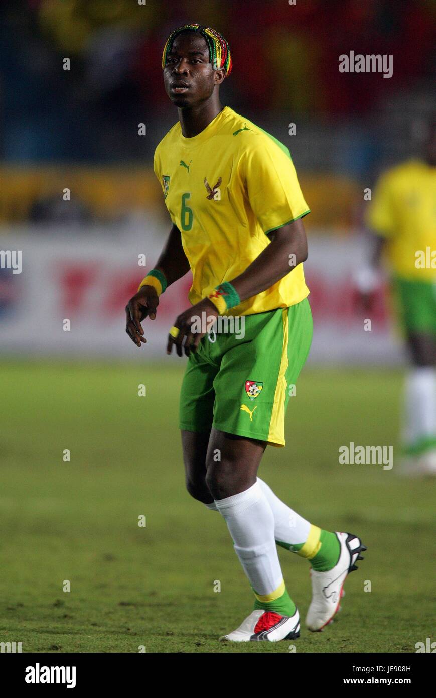 YAO AZIAWONOU TOGO MILITARY STADIUM CAIRO EGYPT 25 January 2006 Stock