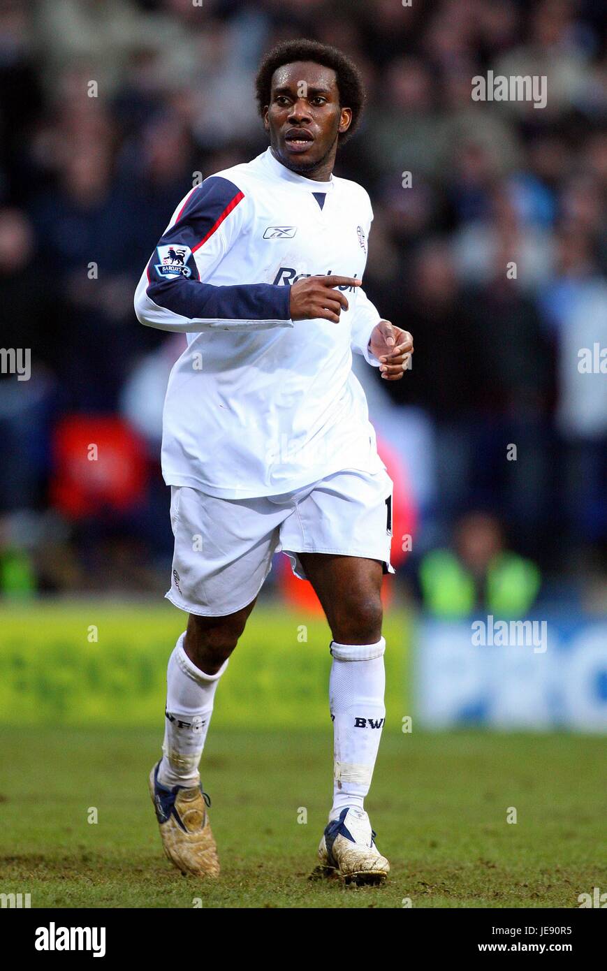 Jay Jay Okocha Bolton Wanderers Fc Reebok Stadium Bolton England 18 February 06 Stock Photo Alamy