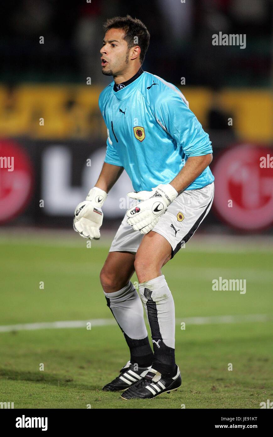 JOAO RICARDO FERREIRA ANGOLA CAIRO MILITARY STADIUM CAIRO EGYPT 25 January 2006 Stock Photo