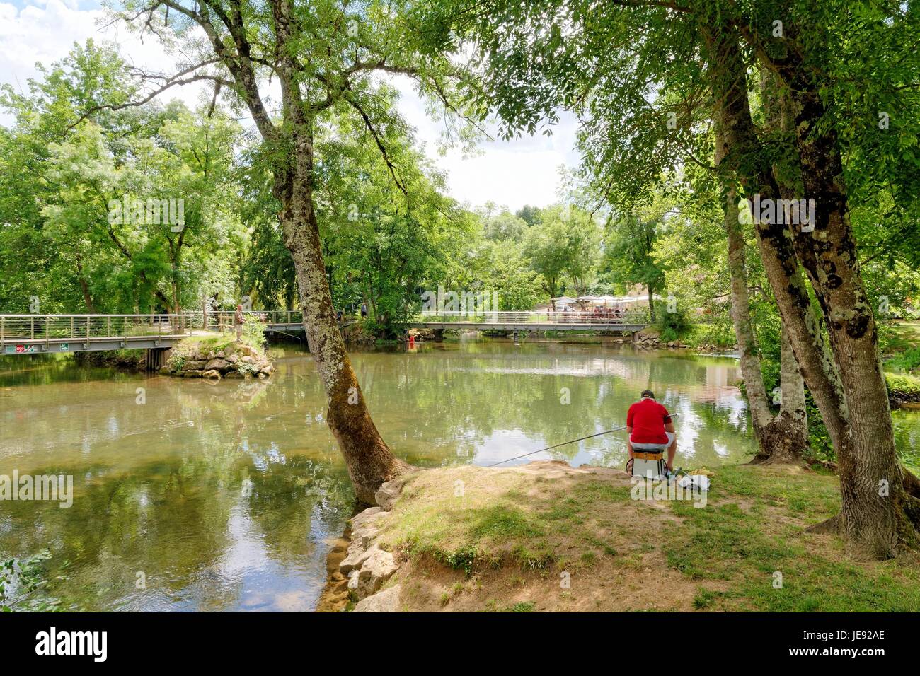 The River Charente near Condac, Poitou-Charentes South West France Europe Stock Photo