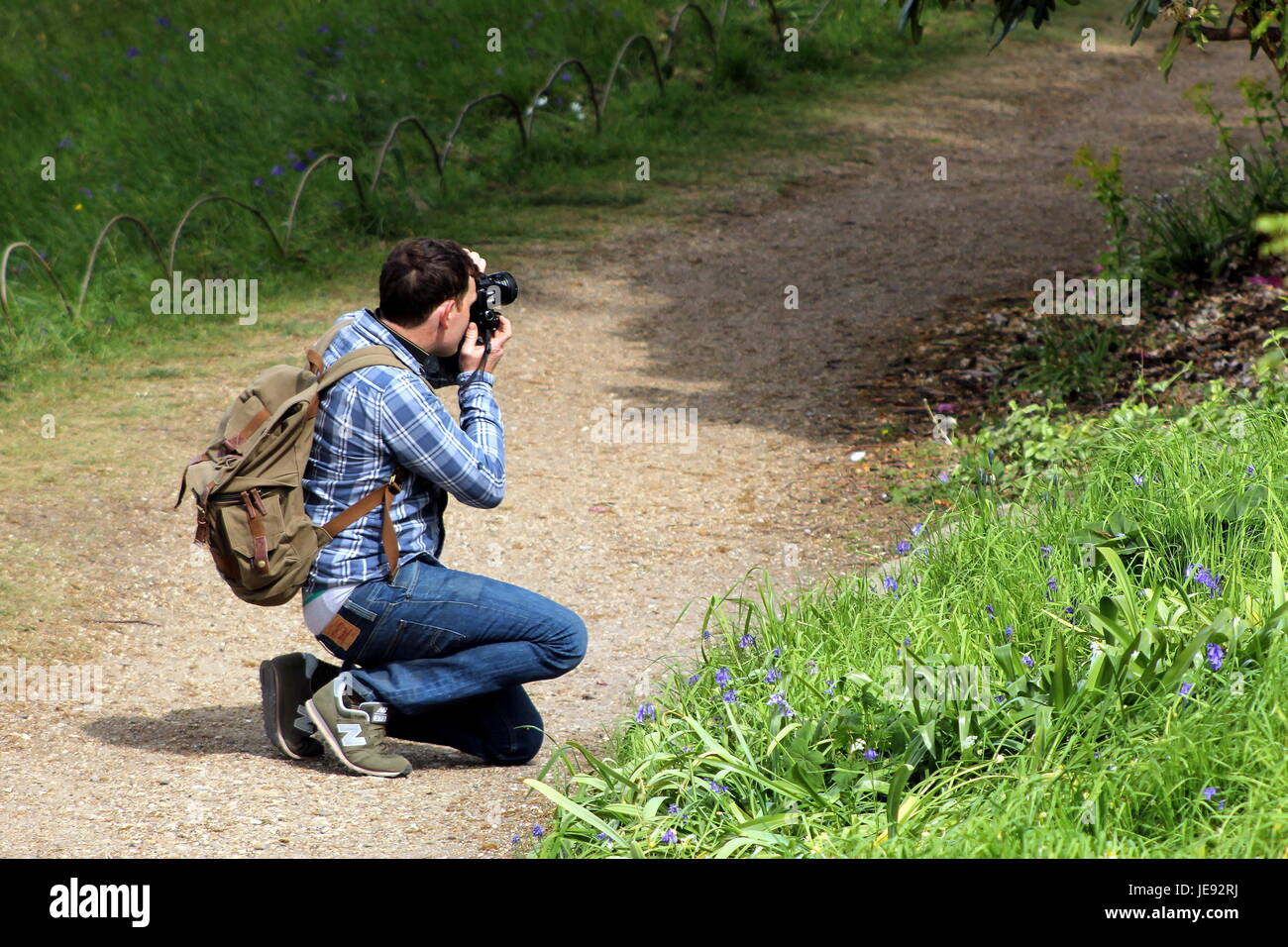 Photographer kneeling hi-res stock photography and images - Alamy